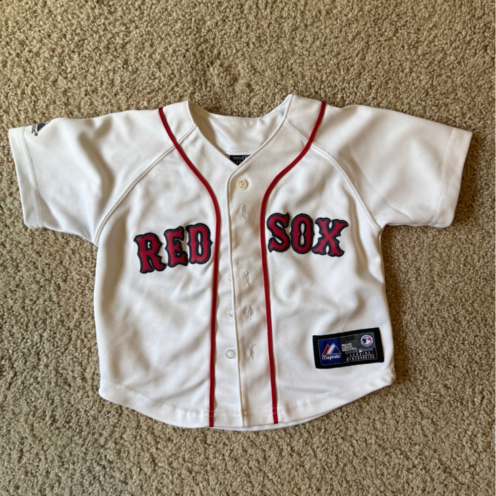 White Red Sox Baseball Jersey